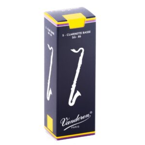 Scatola da 5 ance tradizionali Vandoren per clarinetto basso