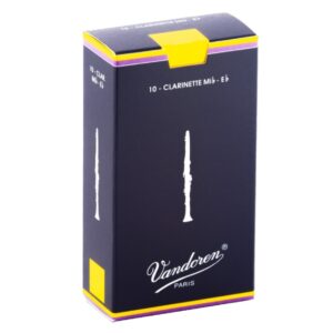 Scatola da 10 ance Vandoren tradizionali per clarinetto Mib