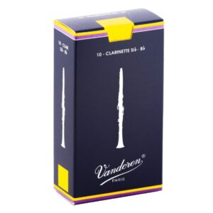 Scatola da 10 ance Vandoren tradizionali per clarinetto in Sib