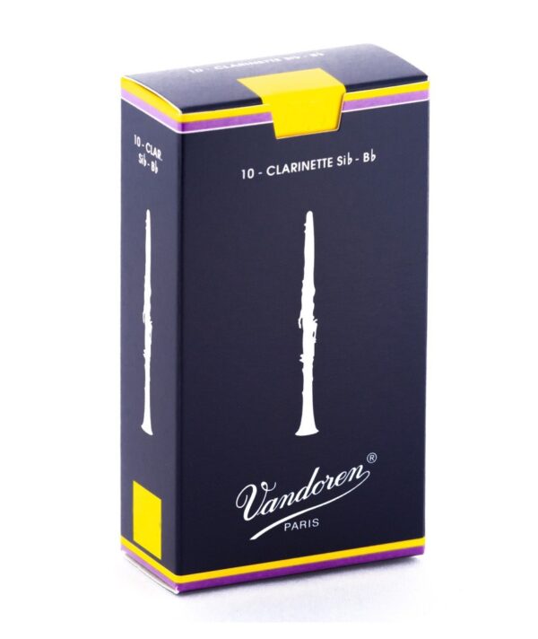 Scatola da 10 ance Vandoren tradizionali per clarinetto in Sib