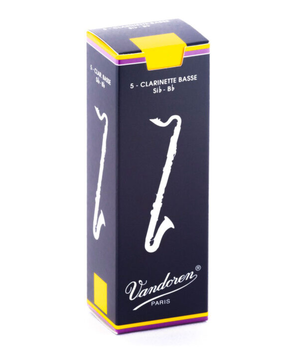 Scatola da 5 ance tradizionali Vandoren per clarinetto basso