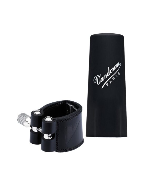Legatura per clarinetto Vandoren LEATHER con copri imboccatura - immagine 2