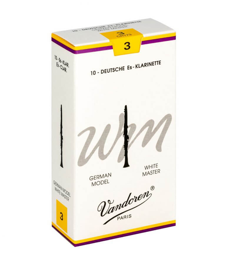BOZZA - Scatola da 10 ance tradizionali tedesche Vandoren White Master per clarinetto in Mib